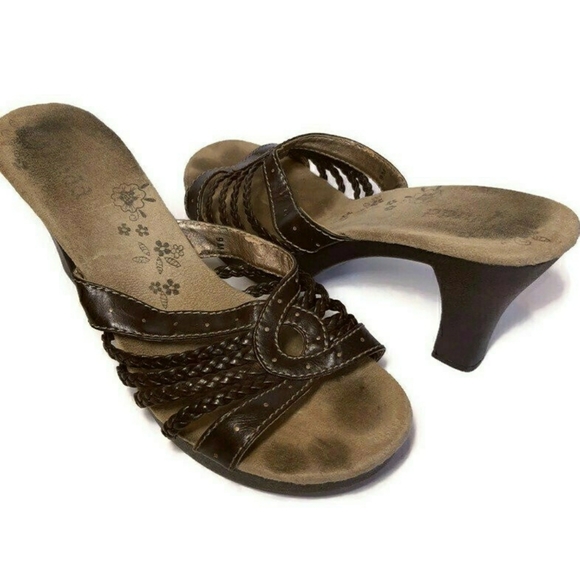 Mudd Shoes | Mudd Glide Faux Leather Open Toe Heels Sandals | Poshmark